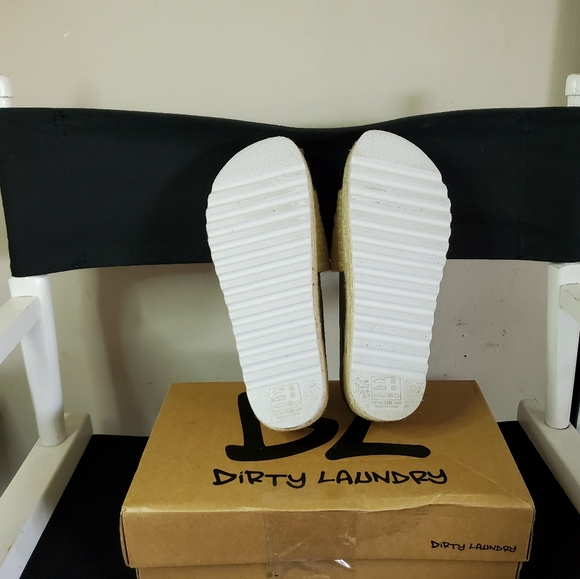 DIRTY LAUNDRY Womens Palm Espadrille Wedge Sandal Size 7.5, Natural Jute - Picture 9 of 12
